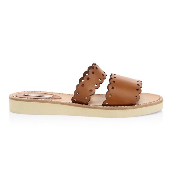 Tabitha Simmons Shoes - New Tabitha Simmons Akela Leather Scalloped Sandals